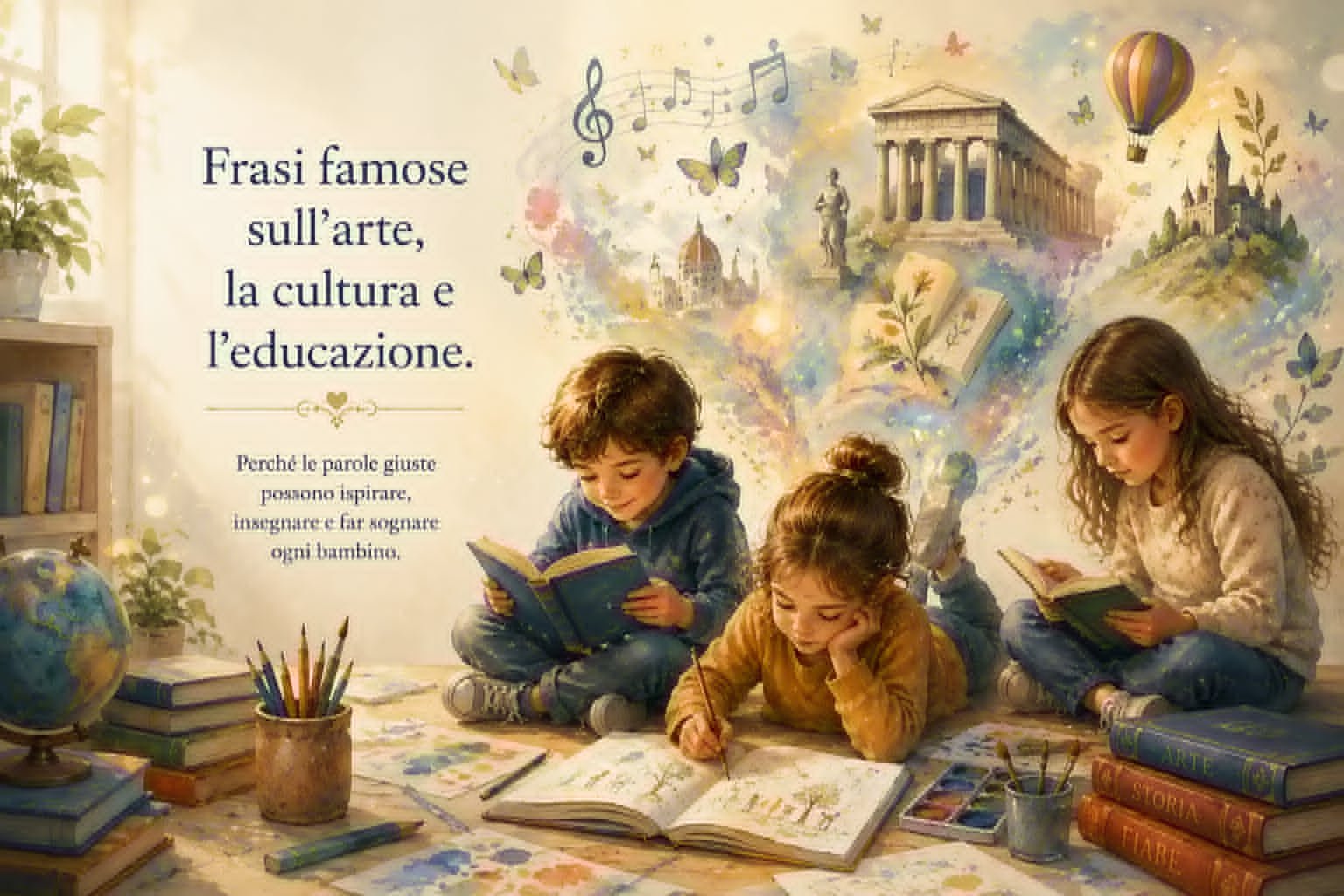 Frasi famose sull'arte, la cultura e l'educazione.