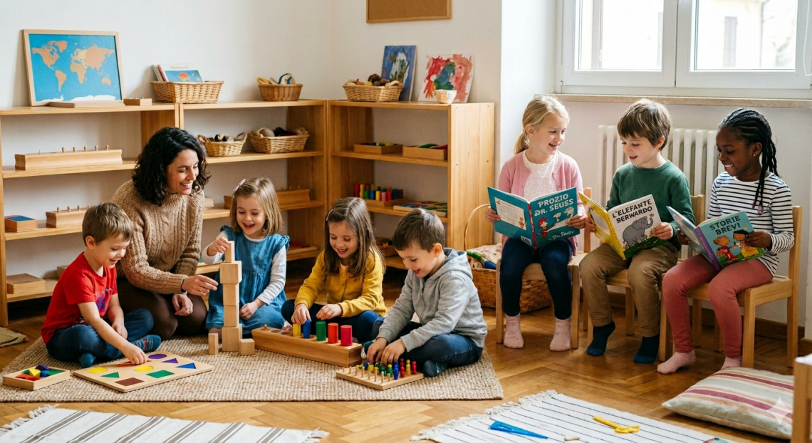 Libri e giocattoli educativi per l’ infanzia. Lettura e gioco assicurati.